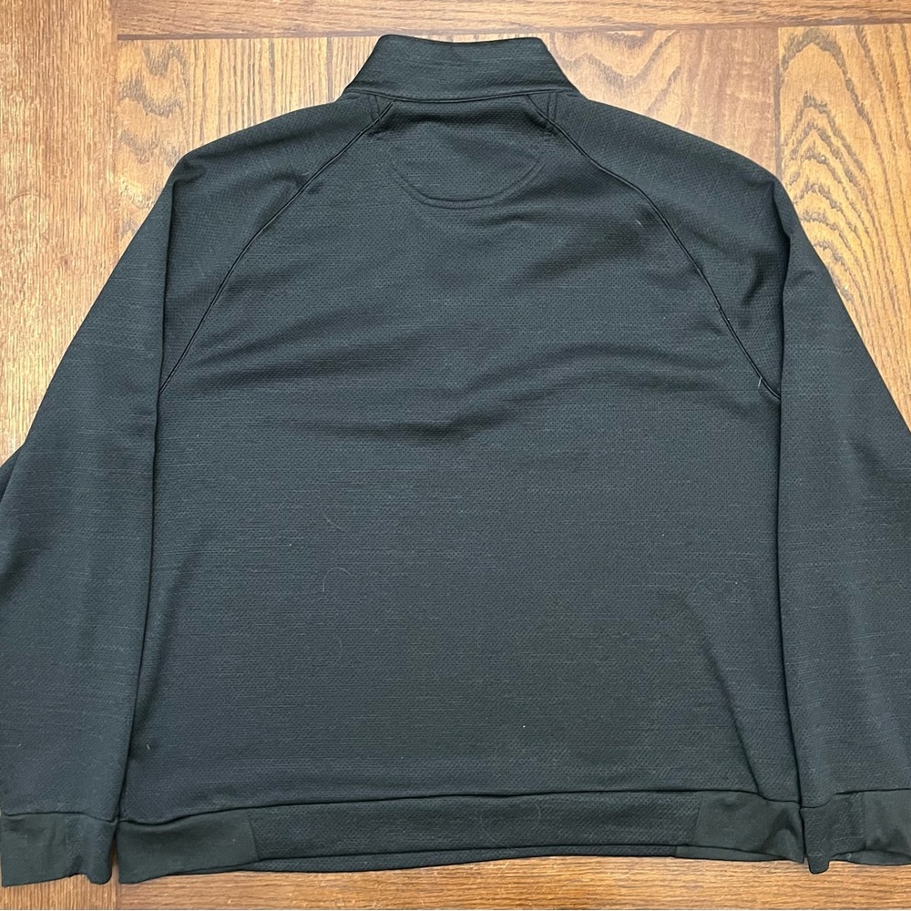 Greg Norman Collection Men's Black Lightweight Quarter-Zip Shirt Jacket - Picture 3 of 3